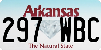 AR license plate 297WBC