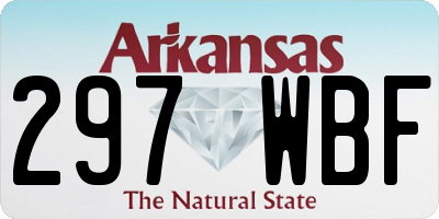 AR license plate 297WBF