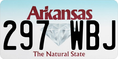 AR license plate 297WBJ