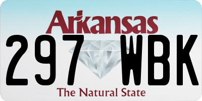 AR license plate 297WBK