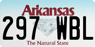 AR license plate 297WBL