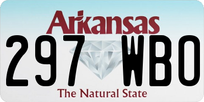 AR license plate 297WBO