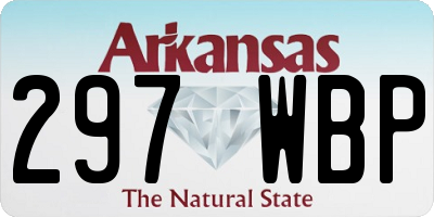 AR license plate 297WBP