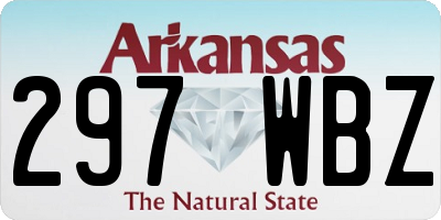 AR license plate 297WBZ
