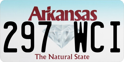 AR license plate 297WCI