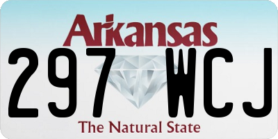 AR license plate 297WCJ