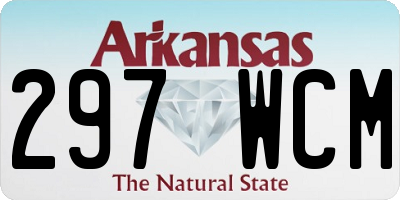 AR license plate 297WCM