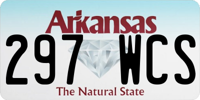 AR license plate 297WCS