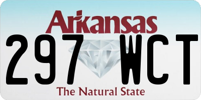 AR license plate 297WCT