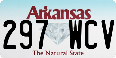 AR license plate 297WCV