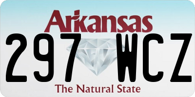 AR license plate 297WCZ