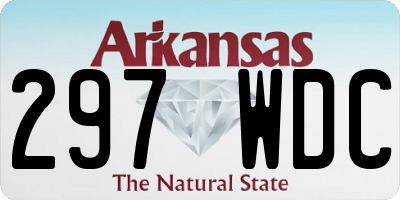 AR license plate 297WDC