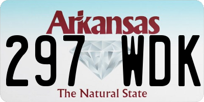 AR license plate 297WDK