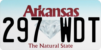 AR license plate 297WDT