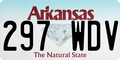 AR license plate 297WDV