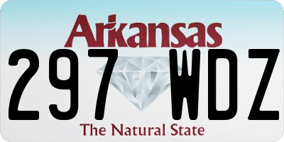 AR license plate 297WDZ