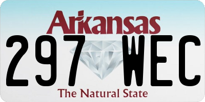 AR license plate 297WEC