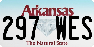 AR license plate 297WES