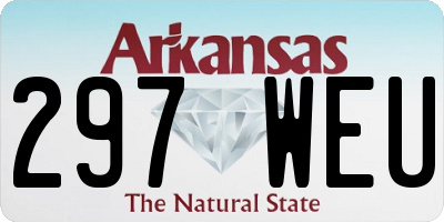 AR license plate 297WEU