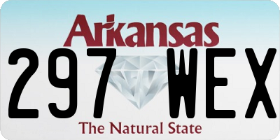 AR license plate 297WEX