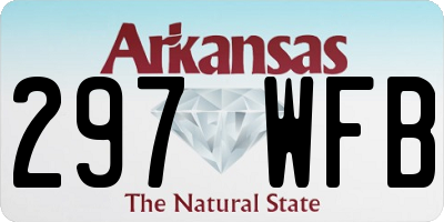 AR license plate 297WFB