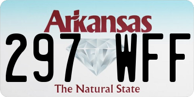 AR license plate 297WFF