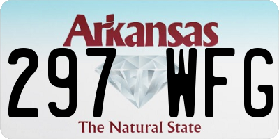 AR license plate 297WFG