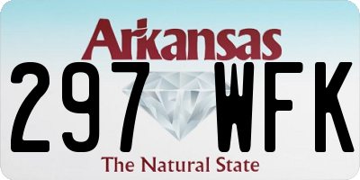 AR license plate 297WFK