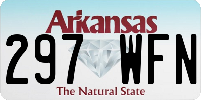 AR license plate 297WFN