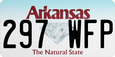 AR license plate 297WFP