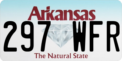 AR license plate 297WFR