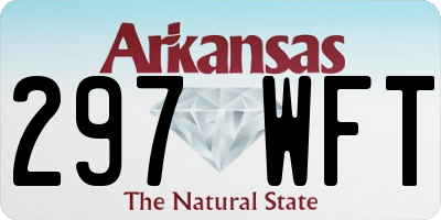 AR license plate 297WFT