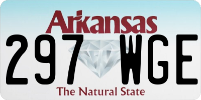 AR license plate 297WGE