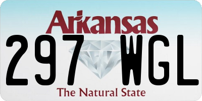 AR license plate 297WGL