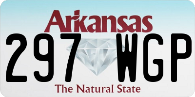 AR license plate 297WGP