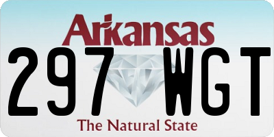 AR license plate 297WGT