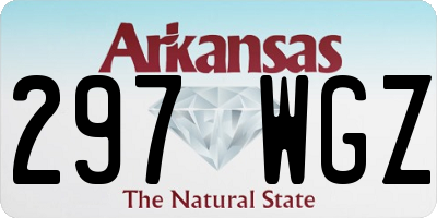 AR license plate 297WGZ