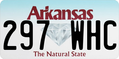 AR license plate 297WHC