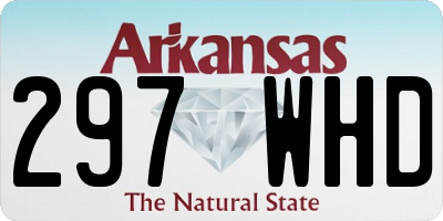 AR license plate 297WHD