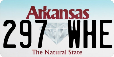 AR license plate 297WHE
