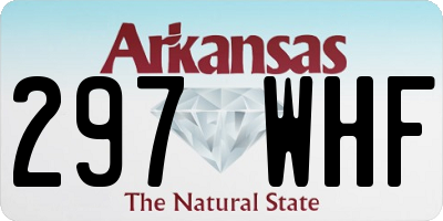 AR license plate 297WHF