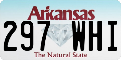 AR license plate 297WHI
