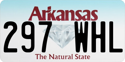 AR license plate 297WHL