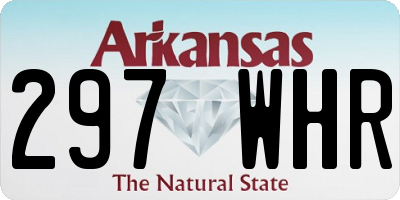 AR license plate 297WHR