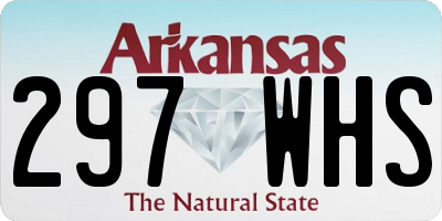 AR license plate 297WHS
