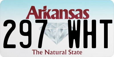AR license plate 297WHT
