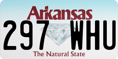 AR license plate 297WHU