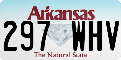 AR license plate 297WHV