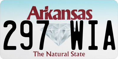 AR license plate 297WIA
