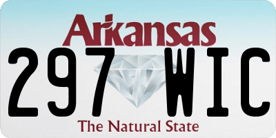 AR license plate 297WIC